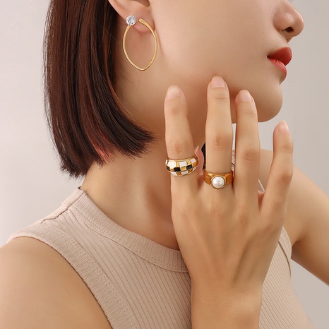 new zircon geometric earrings fashion circle earrings's discount tags
