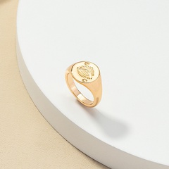 simple creative geometric enamel ring jewelry