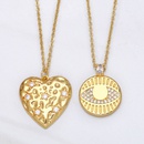 European and American hip hop heart necklace devil eye sweater chainpicture6