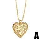 European and American hip hop heart necklace devil eye sweater chainpicture7