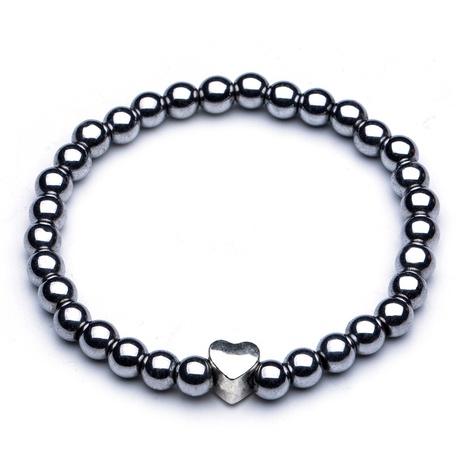 Nouveau Bracelet d'aimant magnétique de perle ronde d'hématite naturelle Bracelet d'aimant Bijoux's discount tags