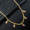 simple multicolor fruit banana pineapple shape copper enamel pendant necklacepicture19