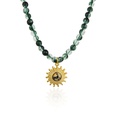 natural stone sun flower pendant translucent natural stone beaded necklace jewelry NHBP578522picture13