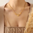 Einfacher Schmuck Titan Stahl Herz Flgel Anhnger Halskettepicture11