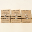 New Good Friend Card Bracelet Stainless Steel Sun Moon Star Laser Circle Weaving Braceletpicture7