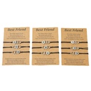 New Good Friend Card Bracelet Stainless Steel Sun Moon Star Laser Circle Weaving Braceletpicture11