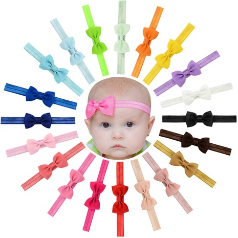 Europäische und amerikanische Kinderschleifen-Stirnband kleine Schleife elastisches Stirnband's discount tags