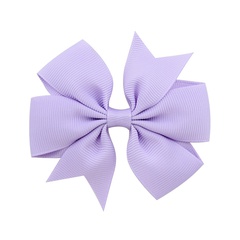 Fashion Solid Color Ribbed Mermaid Bow Hairpin Hair Accessories Children's Hair Accessories