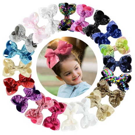 Clip de fleur de paillettes en trois dimensions de mode épingle à cheveux bébé's discount tags