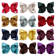 fashion bubble flower hairpin solid color simple bow hairpin children's hair accessories
