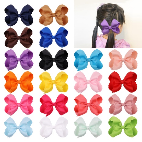 Accessoires pour cheveux simples européens et américains pour enfants couleur bonbon bulle fleur arc épingle à cheveux's discount tags