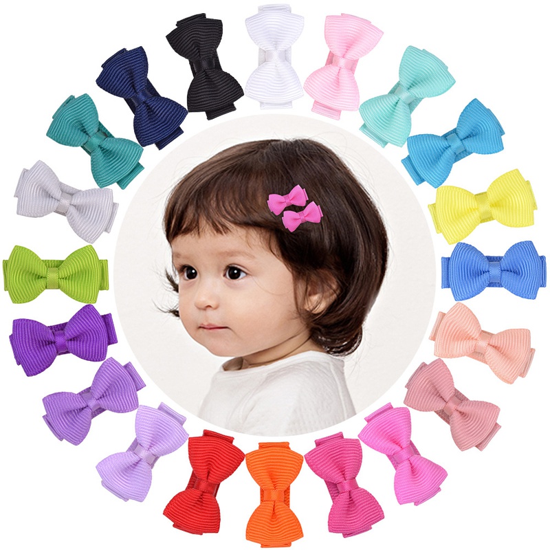 Mini accessoires pour cheveux mignons de couleur unie pour enfants  la mode
