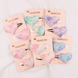 European and American childrens hair accessories color sequin hairpinpicture8