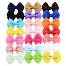 Fashion childrens bow hairpin headdress solid color flower multicolor hairpin  NHYLX579100picture6