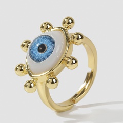 European and American devil's eye open ring female creative copper rings wholesale
