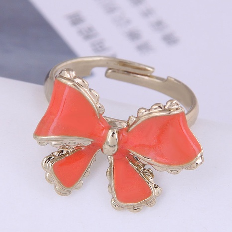 Korean style fashion sweet bow personality open ring NHSC587052's discount tags