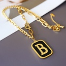 European and American fashion letter stainless steel necklace long personality necklacepicture3