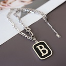 European and American fashion letter stainless steel necklace long personality necklacepicture4