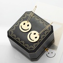 classic titanium steel hollow smiley face big round geometric earringspicture10