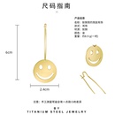classic titanium steel hollow smiley face big round geometric earringspicture11