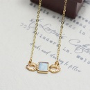 Fashion new natural stone necklace womens simple alloy necklace wholesalepicture9