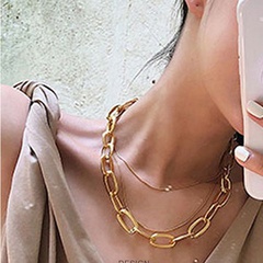 clavicle chain punk exaggerated fashionable trendy brand necklace
