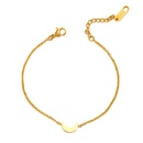 Moon bracelet female stainless steel 14K real gold plated simple bracelet wholesalepicture11