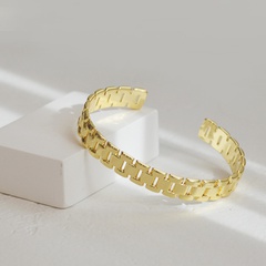 Fashion C-shaped bracelet exquisite opening watch chain titamium steel bracelet