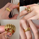 fashion European Wide Womens Ring Brass Exaggerated Ringpicture1