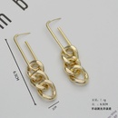 retro chain creative long chain geometric chain copper earringspicture8
