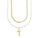 Personalized Cross Pendant Clavicle Chain Titanium Steel Necklacepicture9