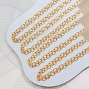 European and American titanium steel plated 18K real gold thick chain necklace bracelet wholesalepicture6