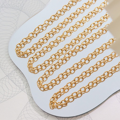 European and American titanium steel plated 18K real gold thick chain necklace bracelet wholesale's discount tags