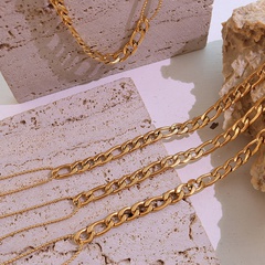 Mode doppelte runde Perlenkette Spleißen Armband Titanstahl 18K echt vergoldeter Schmuck