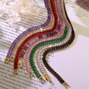 bertriebene Farbe Zirkon Halskette Armband Titan Stahl 18k Schmuck Grohandelpicture8
