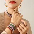 bertriebene Farbe Zirkon Halskette Armband Titan Stahl 18k Schmuck Grohandelpicture10