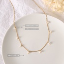 Fashion retro jewelry titanium steel freshwater pearl titanium steel necklacepicture9
