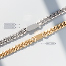 exaggerated golden chain necklace European and American bracelet titanium steel jewelrypicture9