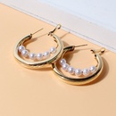 fashion alloy pearl round trend fashion simple earringspicture8