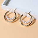 fashion alloy pearl round trend fashion simple earringspicture10