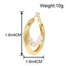fashion alloy pearl round trend fashion simple earringspicture11