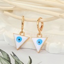 retro ethnic style color dripping oil triangle heart eye earringspicture16