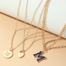 European and American gold multiple short heartshape alloy necklacepicture10