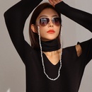 Cadena de gafas geomtricas de moda con personalidad europea y americana cadena de mscara antiperdida con cuentas simples para mujerpicture10