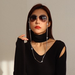 Nuevos accesorios creativos cadena de garra de diamante completa cadena de máscara simple cadena de gafas anti-perdida femenina