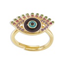 European and American personality devils eye zircon ring fashion creative open copper ringpicture15