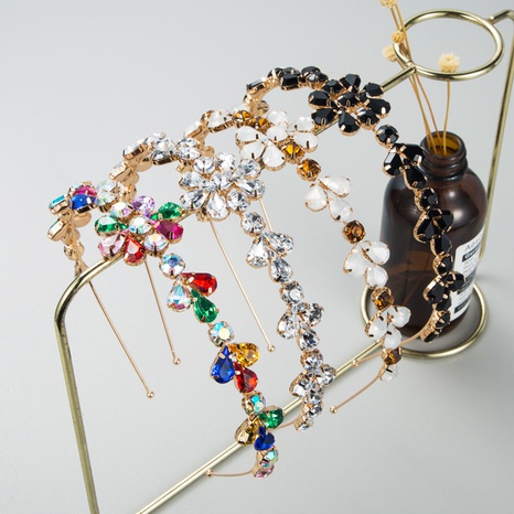 Modelegierung Diamantglasbohrer Blumenstirnband Koreanisches Metallstirnband Großhandel's discount tags