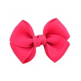 Fashion childrens bow hairpin headdress solid color flower multicolor hairpin  NHYLX579100picture24
