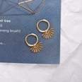 fashion circleshaped awn star stainless steel fashion geometric earringspicture17