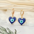 retro ethnic style color dripping oil triangle heart eye earringspicture17